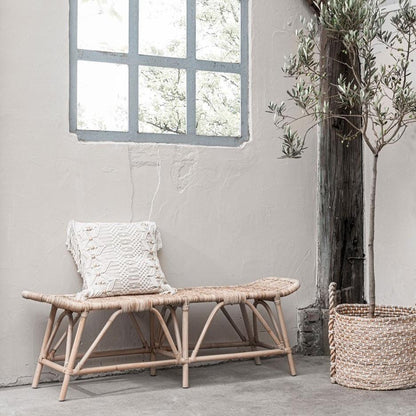 Manden Patio van MUST Living, detail van het gevlochten abaca met katoenen touwafwerking