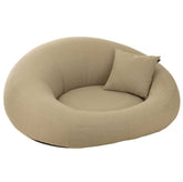 Matras Donut Polyethyleen Beige - Ligbed - J-Line - livinglovely.nl