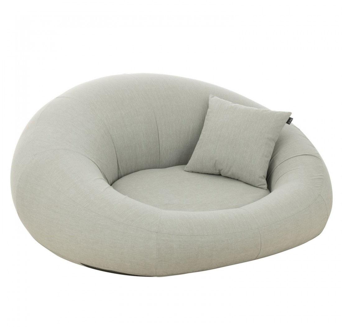 Matras Donut Polyethyleen Grijs - Ligbed - J-Line - livinglovely.nl