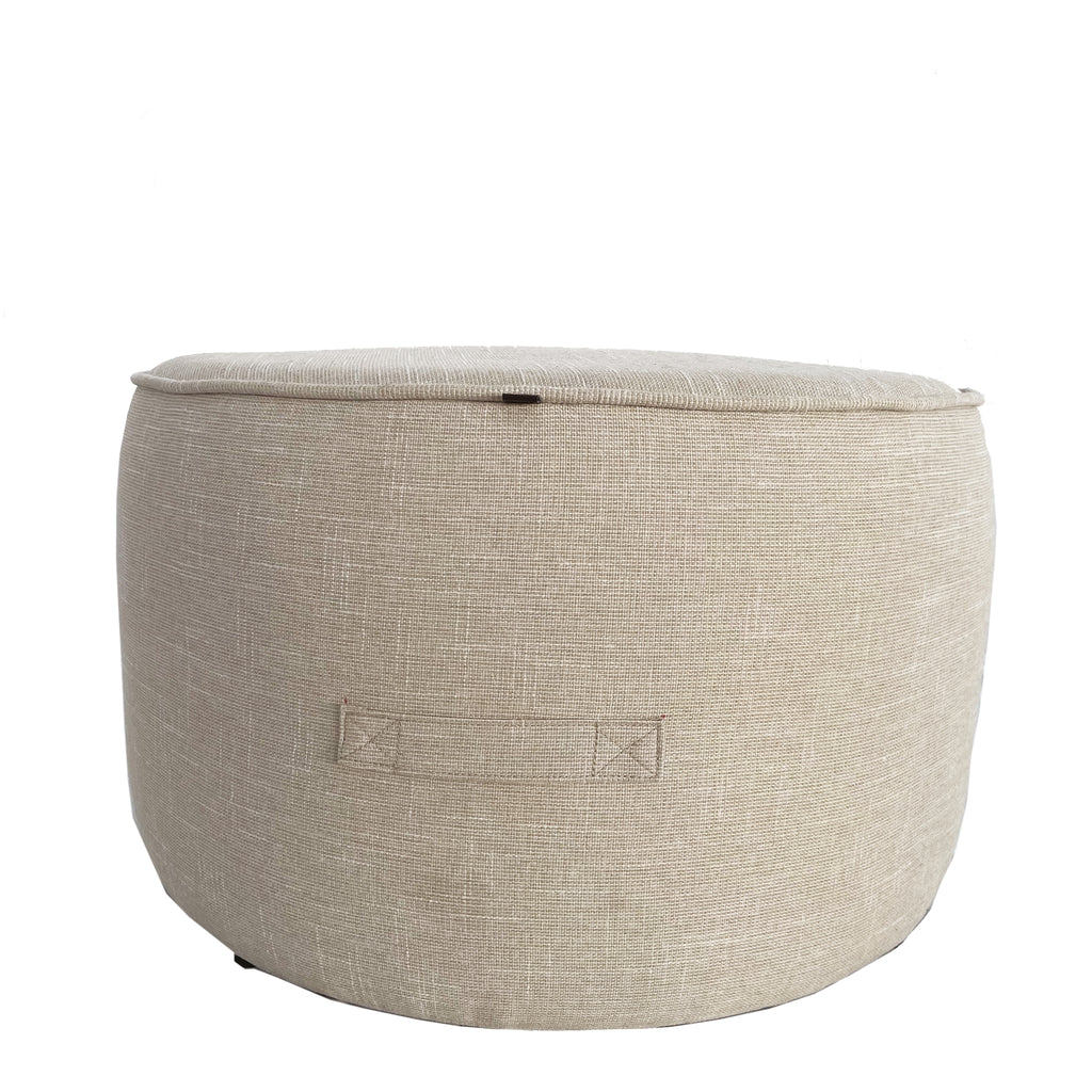 Max Outdoor Poef Beige Large PTMD - Outdoor poef - PTMD - livinglovely.nl