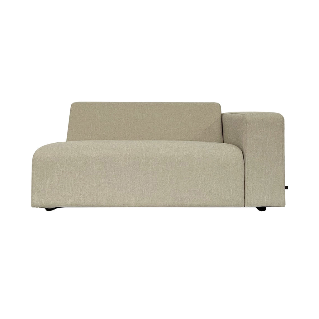 Max Outdoor Sofa Beige Arm Links PTMD - Outdoor bank - PTMD - livinglovely.nl