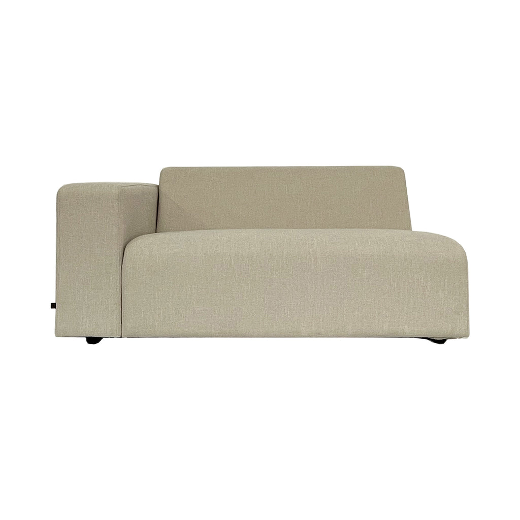 Max Outdoor Sofa Beige Arm Rechts PTMD - Outdoor bank - PTMD - livinglovely.nl