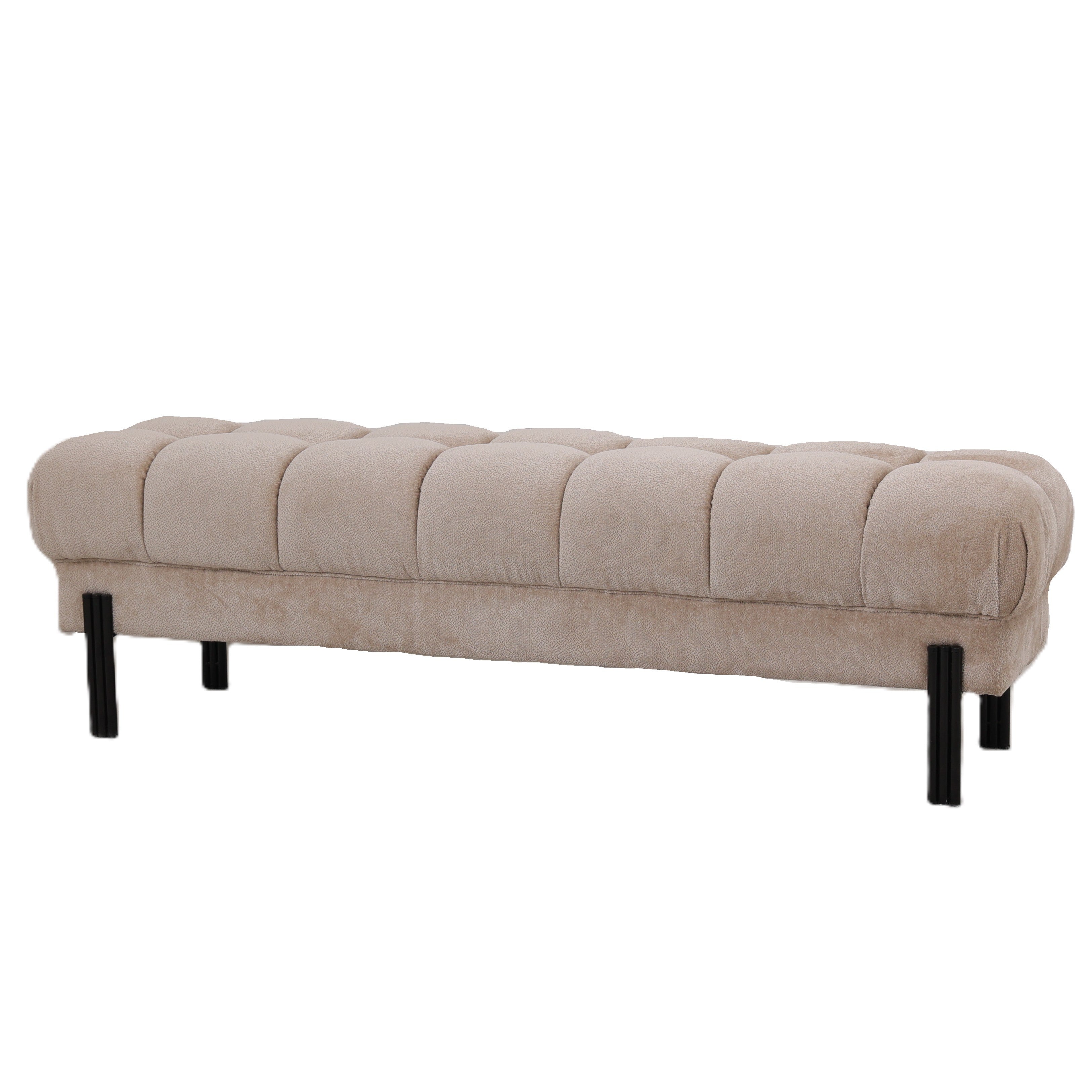 Melbourne Bench 160x47x48cm Beige PTMD - Bankje - PTMD - livinglovely.nl
