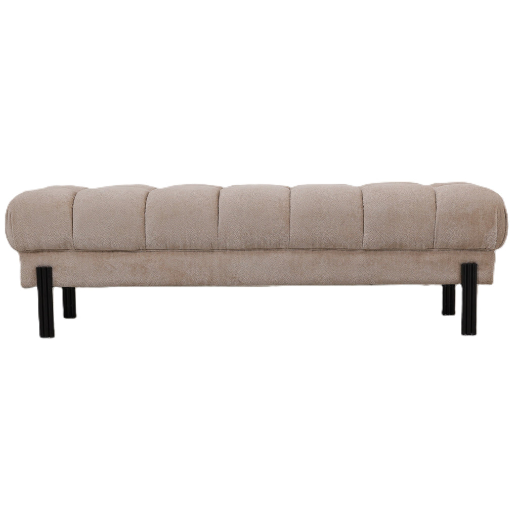 Melbourne Bench 160x47x48cm Beige PTMD - Bankje - PTMD - livinglovely.nl