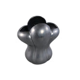 Mellie Black France Lily Flower Ceramic Vase M 26x18x29cm PTMD - Vaas - PTMD - livinglovely.nl