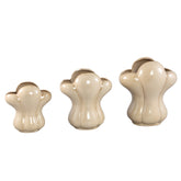 Mellie Cream France Lily Flower Ceramic Vase M 26x18x29cm PTMD - Vaas - PTMD - livinglovely.nl