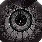 Merri Black iron hanging lamp drop design PTMD - Hanglamp - PTMD - livinglovely.nl