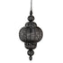 Merri Black iron hanging lamp drop design PTMD - Hanglamp - PTMD - livinglovely.nl