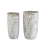 Miah Beige Ceramic Marble Look Pot Set Of 2 High PTMD - Pot - PTMD - livinglovely.nl
