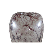 Michellee Purple Solid Glass Vase Round Smoke L Dia18xH36cm PTMD - Vaas - PTMD - livinglovely.nl