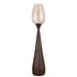 Midi Mango Wood Stormlight Smoke Glass Brown Large PTMD - Kandelaar - PTMD - livinglovely.nl