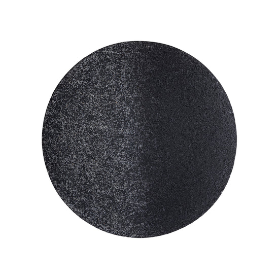 Miecke Black shimmer iron wall panel round L PTMD