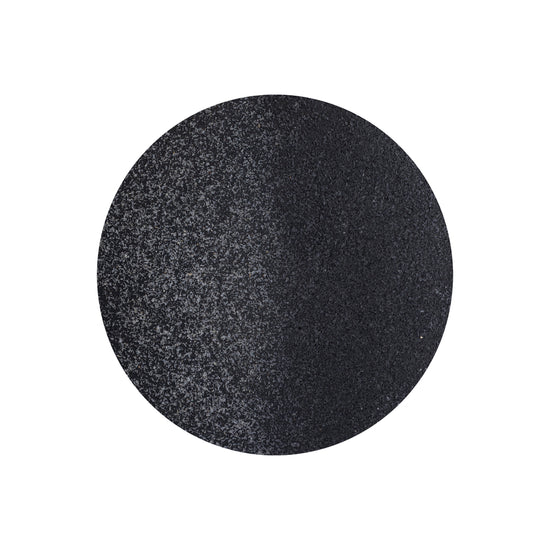 Miecke Black shimmer iron wall panel round M PTMD