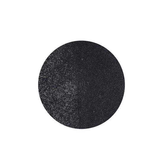 Miecke Black shimmer iron wall panel round S PTMD