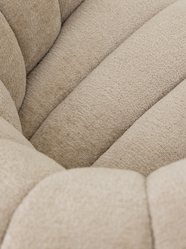 Fauteuil Mello Draaifauteuil Stof Crème MUST Living