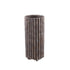 Morganne Brown Round Cement Pot - Ribbed Lines - High Medium - PTMD - Pot - PTMD - livinglovely.nl