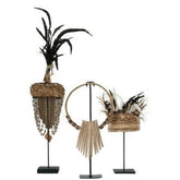 Must Living Balinese Helm met Schelpen en Veren - Ornament - MUST Living - livinglovely.nl