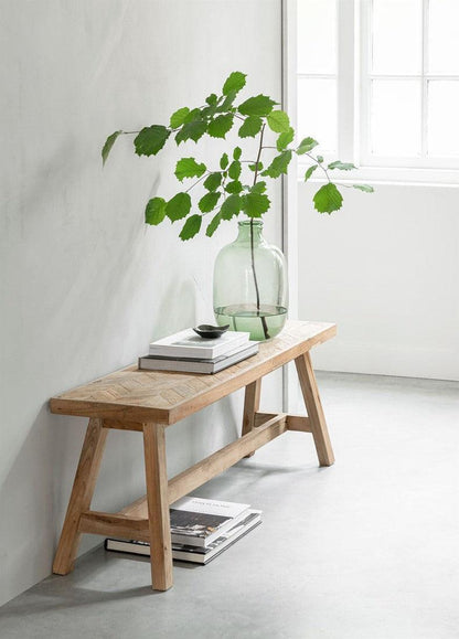 Must Living Bank Herringbone Medium - Bankje - MUST Living - livinglovely.nl