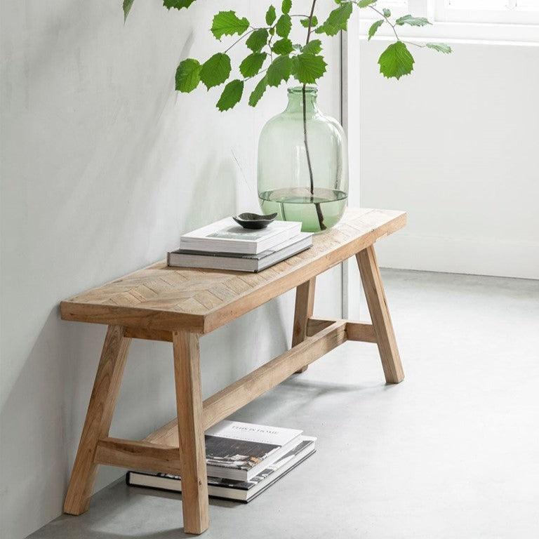 Must Living Bank Herringbone Medium - Bankje - MUST Living - livinglovely.nl