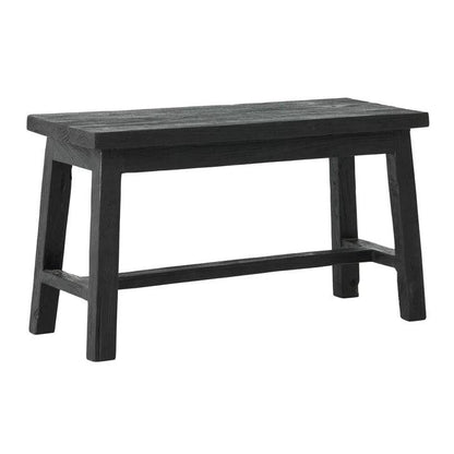 Must Living Bank Trinity Zwart 80cm - Bankje - MUST Living - livinglovely.nl