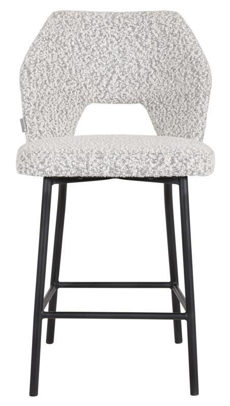 Must Living Bar Kruk Bloom Bouclé Licht Grijs - Barkruk - MUST Living - livinglovely.nl