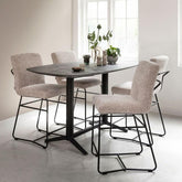 Must Living Barkruk Zola Glossy Sand - Barkruk - MUST Living - livinglovely.nl