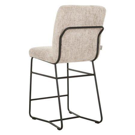 Must Living Barkruk Zola Glossy Sand - Barkruk - MUST Living - livinglovely.nl