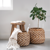 Must Living Carlos Manden abaca - Set van 2 - Mand - MUST Living - livinglovely.nl