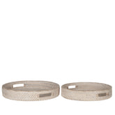 MUST Living Dienblad Saint Barths Rond Set van 2 - Dienblad - MUST Living - livinglovely.nl