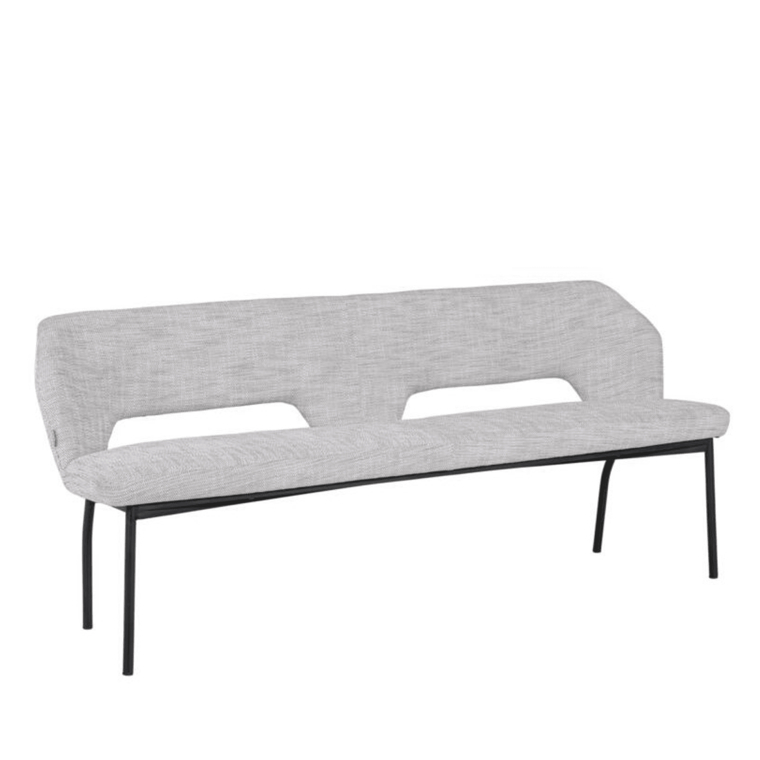 Must Living Eetkamerbank Bloom Polaris Lichtgrijs 190cm - Eetkamerbank - MUST Living - livinglovely.nl