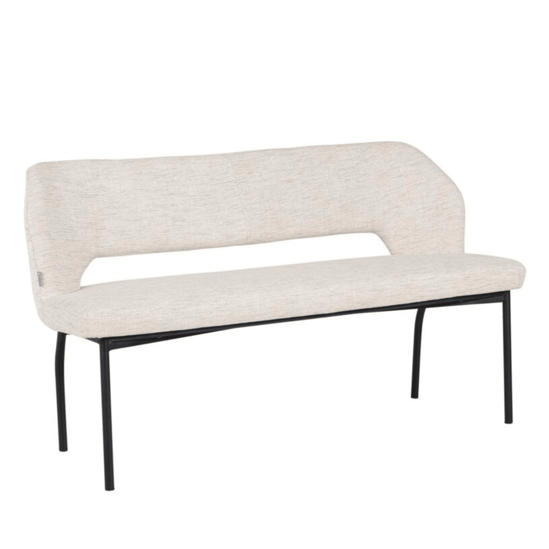 Must Living Eetkamerbank Bloom Polaris Naturel 150cm - Eetkamerbank - MUST Living - livinglovely.nl