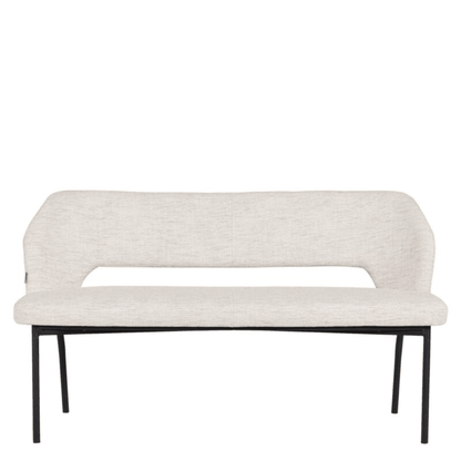 Must Living Eetkamerbank Bloom Polaris Naturel 150cm - Eetkamerbank - MUST Living - livinglovely.nl