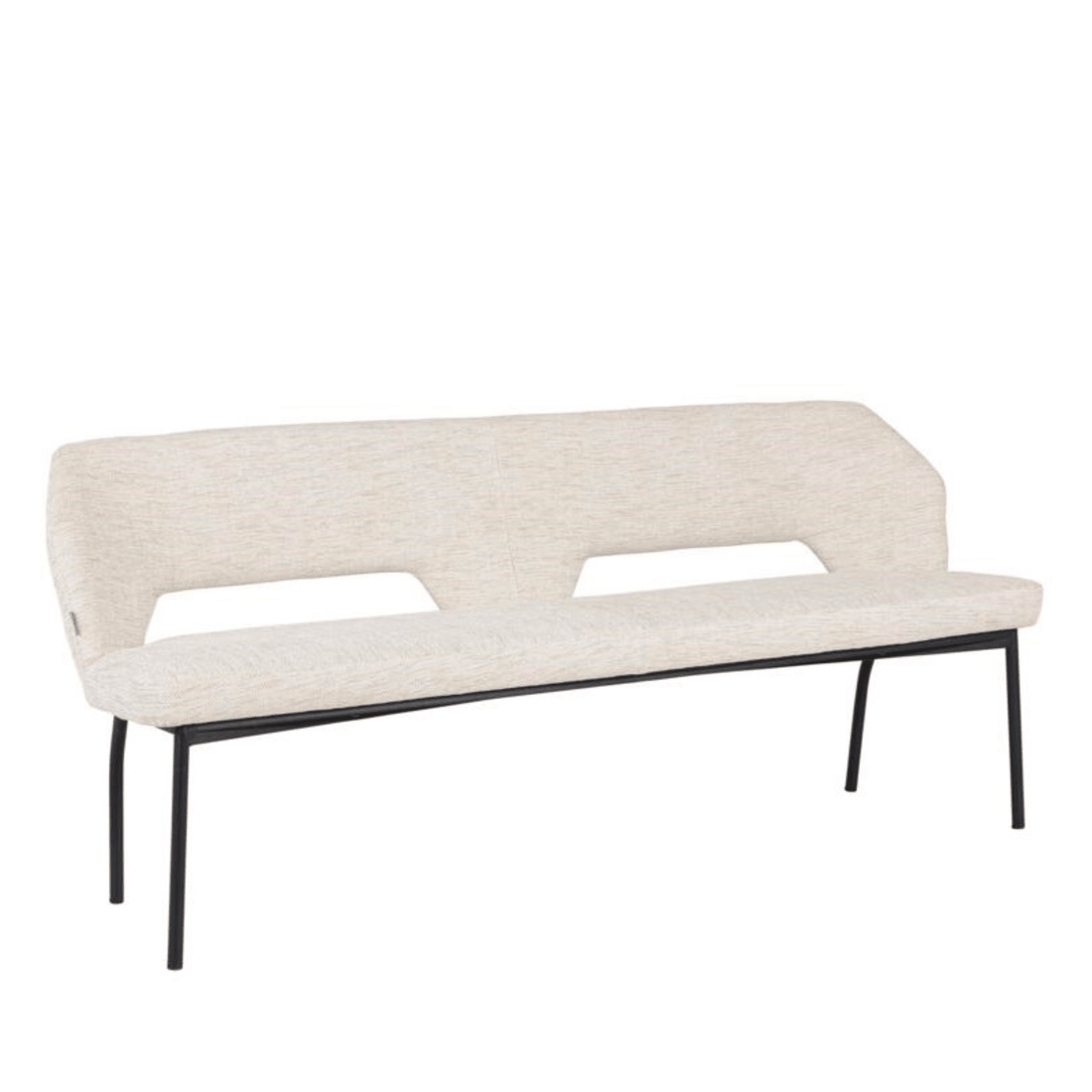 Must Living Eetkamerbank Bloom Polaris Naturel 190cm - Eetkamerbank - MUST Living - livinglovely.nl