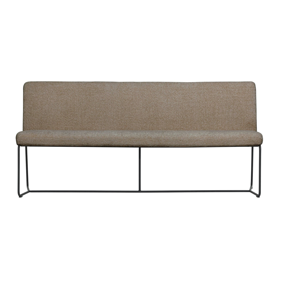 Must Living Eetkamerbank Zola Glossy Bruin 190cm - Eetkamerbank - MUST Living - livinglovely.nl