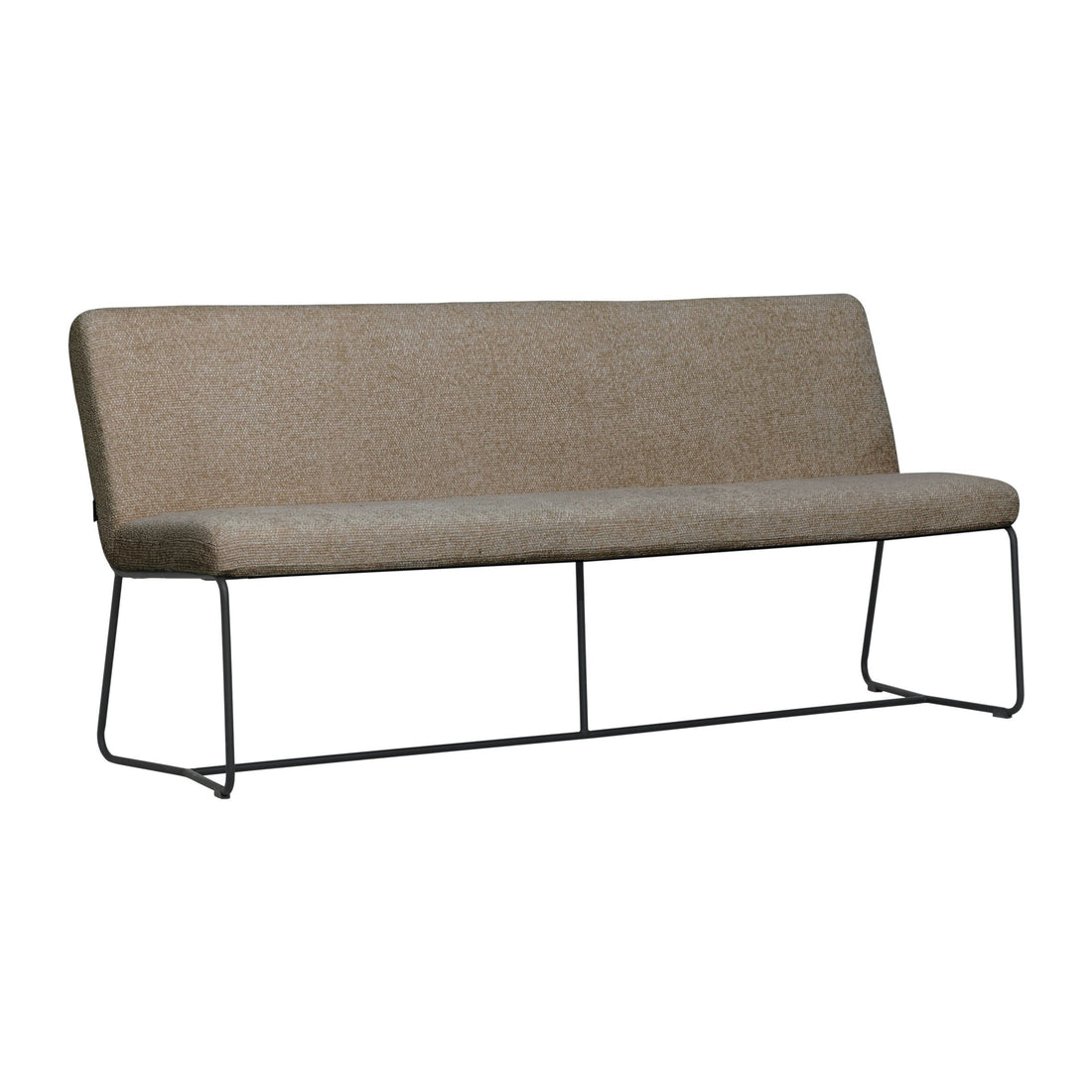 Must Living Eetkamerbank Zola Glossy Bruin 190cm - Eetkamerbank - MUST Living - livinglovely.nl
