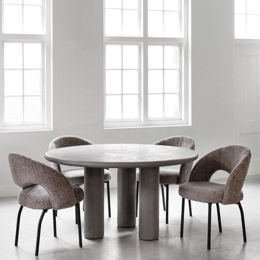 Must Living Eetkamerstoel Arca Bruin - Eetkamerstoel - MUST Living - livinglovely.nl