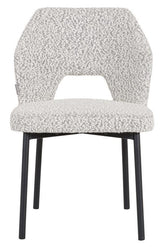 Must Living Eetkamerstoel Bloom Bouclé Licht Grijs - Eetkamerstoel - MUST Living - livinglovely.nl