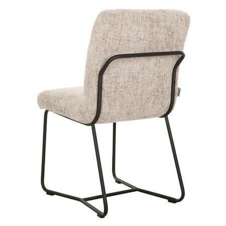 Must Living Eetkamerstoel Zola Glossy Sand - Eetkamerstoel - MUST Living - livinglovely.nl