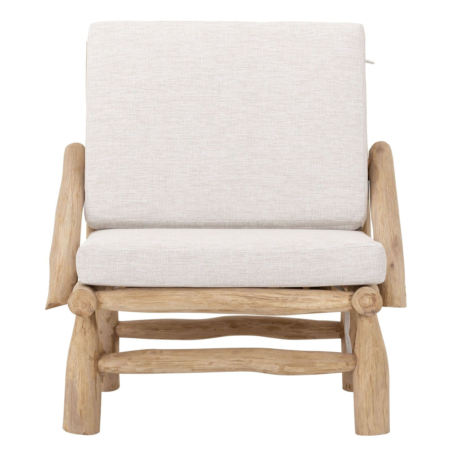 Fauteuil Blue Marlin van MUST Living, loungestoel met frame van teakhouttak