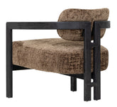 Must Living fauteuil Kelly Luxor Hazelnoot Zwart - Fauteuil - MUST Living - livinglovely.nl