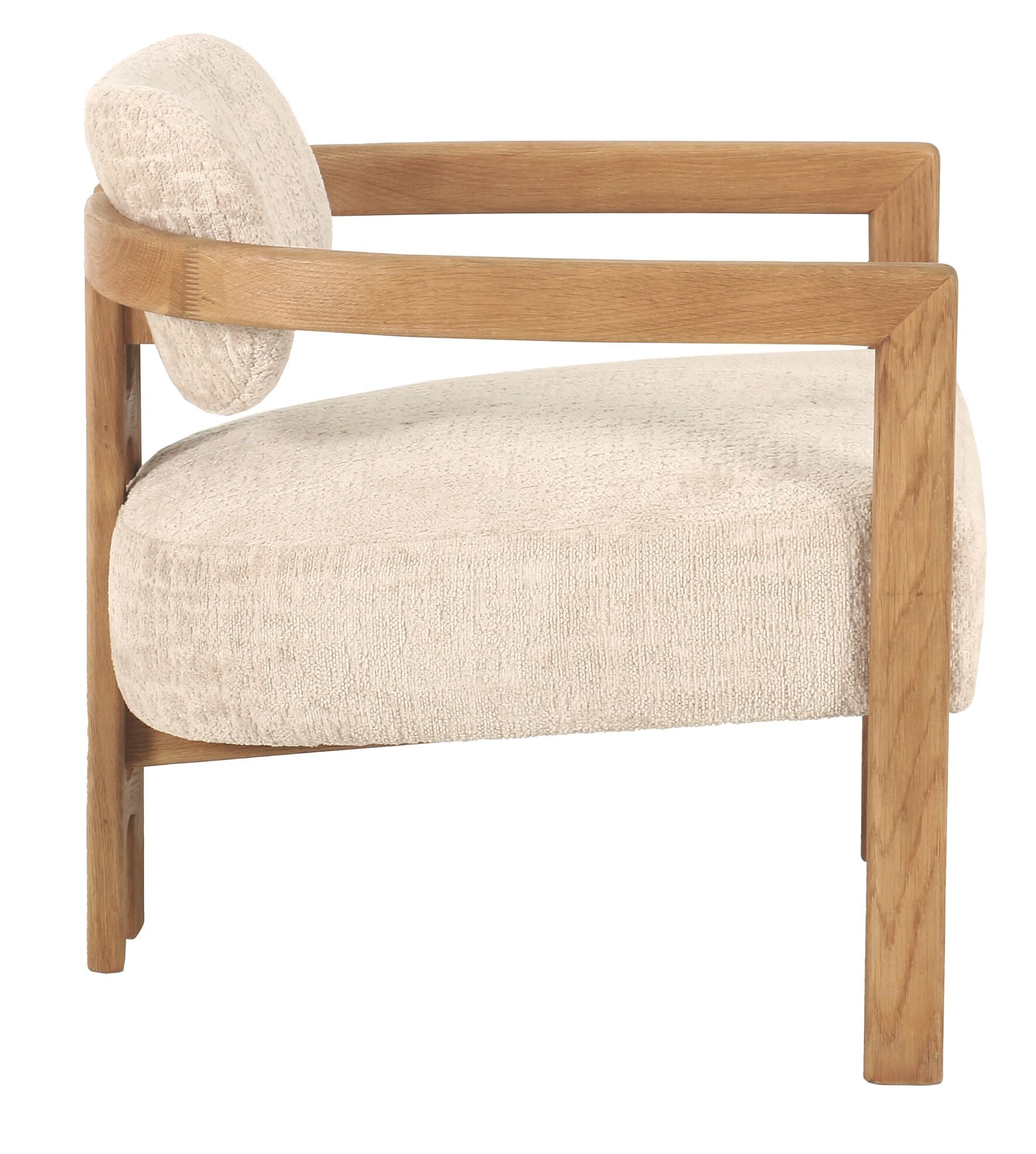 Must Living Fauteuil Kelly Luxor Sand Naturel - Fauteuil - MUST Living - livinglovely.nl