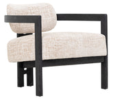 Must Living fauteuil Kelly Luxor Sand Zwart - Fauteuil - MUST Living - livinglovely.nl