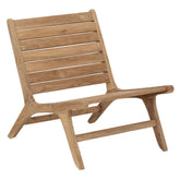 Lily fauteuil van MUST Living van opzij, met zicht op de schuine rugleuning