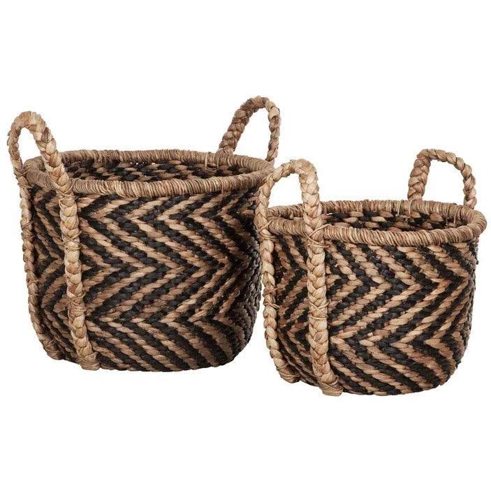 Must Living Manden Rond XL Set van 2 - Mand - MUST Living - livinglovely.nl