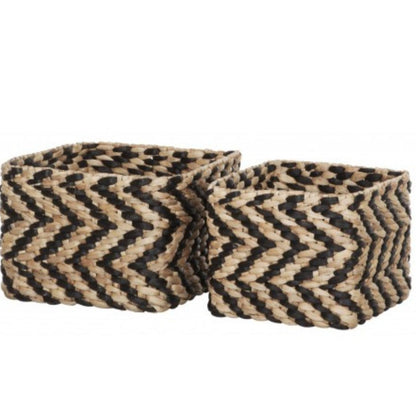 Must Living Manden Vierkant Set van 2 - Mand - MUST Living - livinglovely.nl