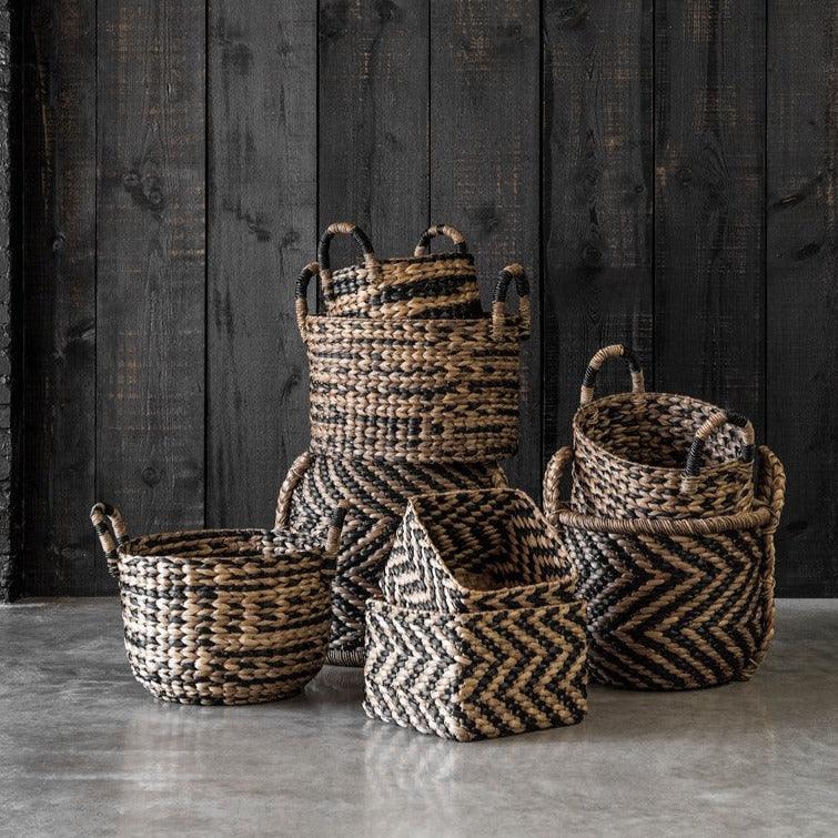 Must Living Manden Vierkant Set van 2 - Mand - MUST Living - livinglovely.nl