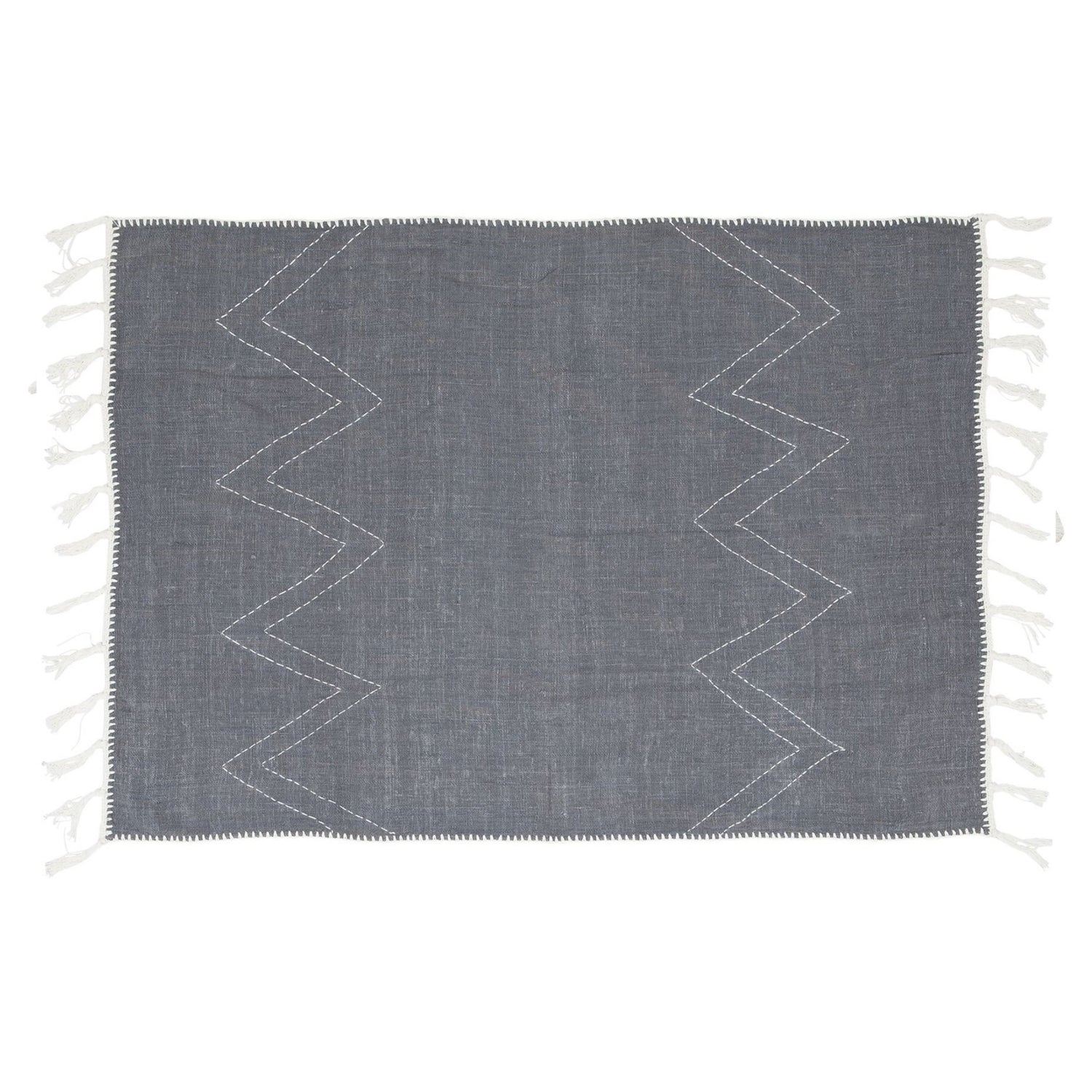 MUST Living Plaid Jeans 130x200cm - Poef - MUST Living - livinglovely.nl