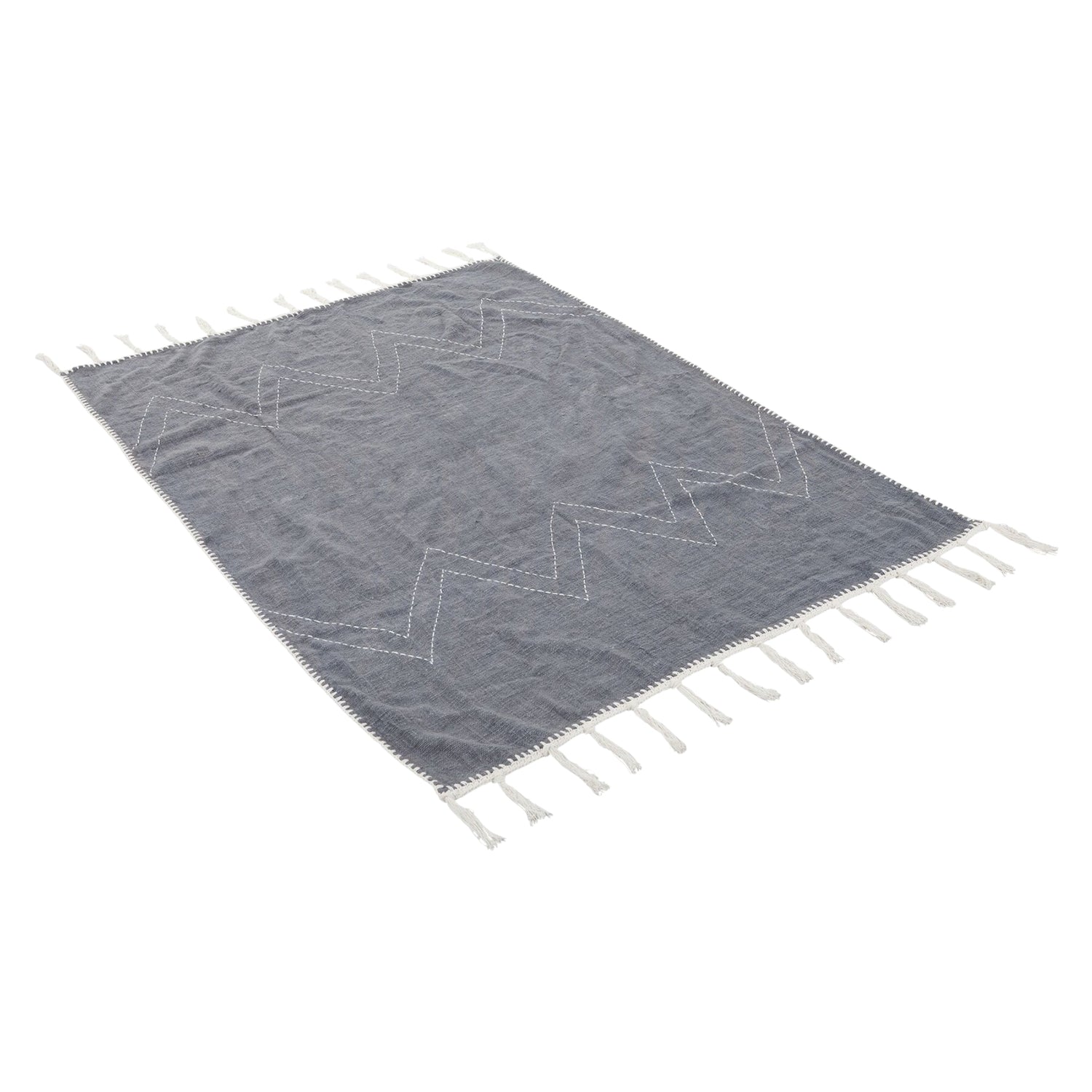 MUST Living Plaid Jeans 130x200cm - Poef - MUST Living - livinglovely.nl