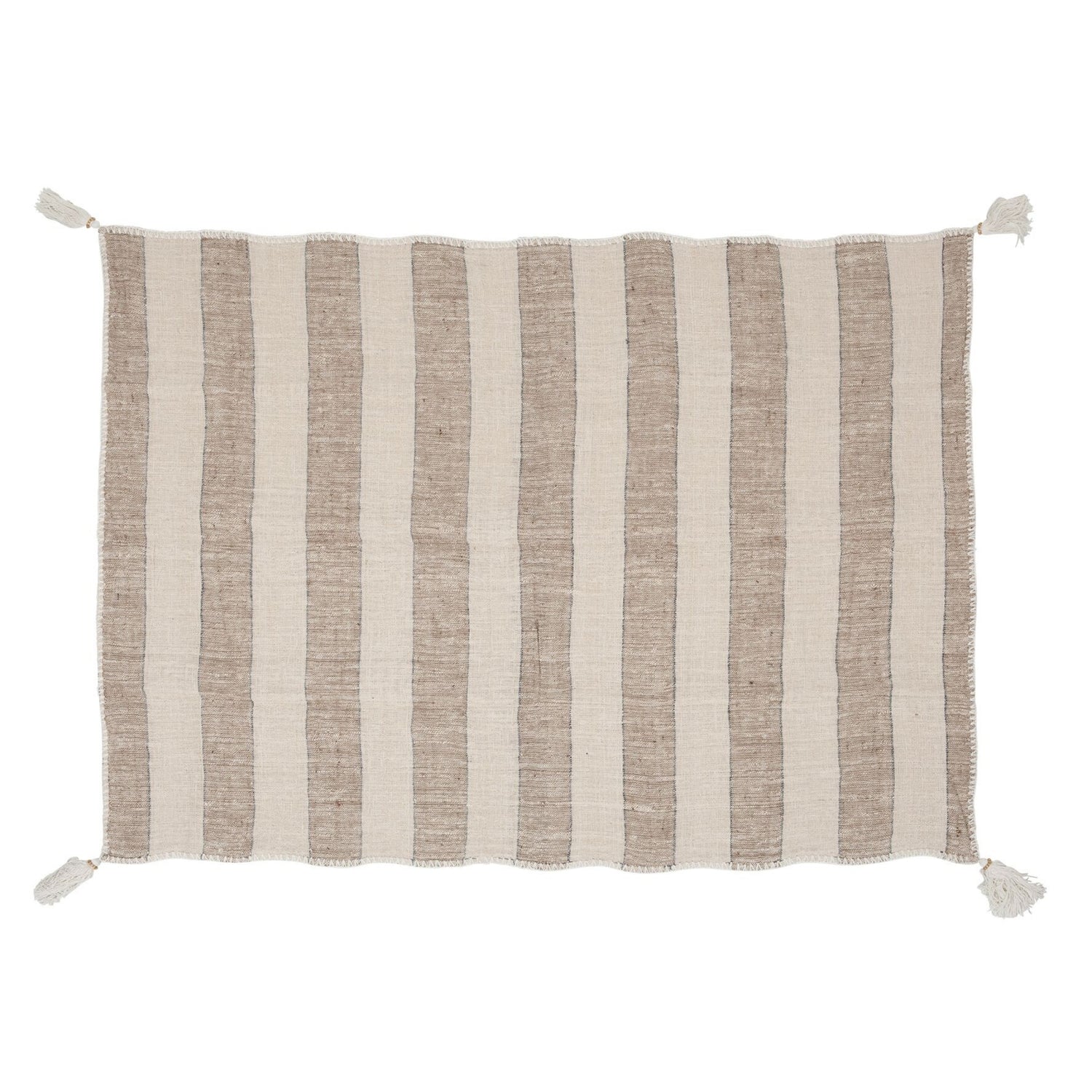 MUST Living Plaid Stripes 130x200cm - Poef - MUST Living - livinglovely.nl