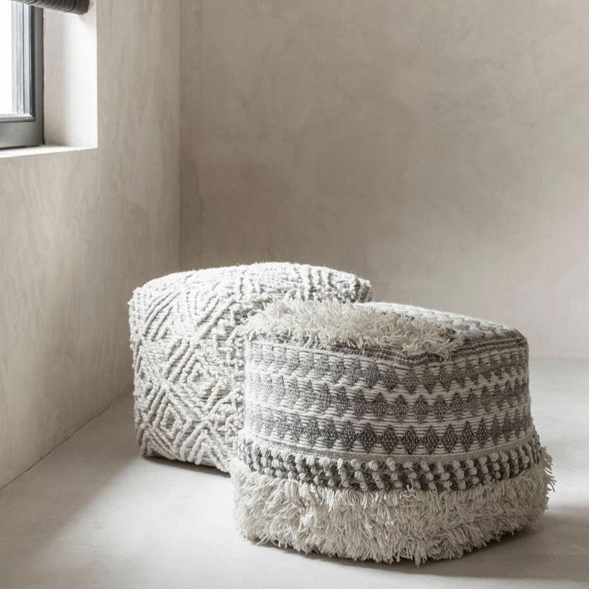 Must Living Poef Quartz - Poef - MUST Living - livinglovely.nl